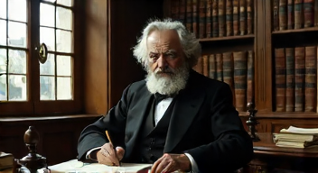 Ich bin Karl Marx (Soziologe, 1818-1883).